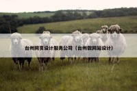 台州网页设计服务公司（台州做网站设计）