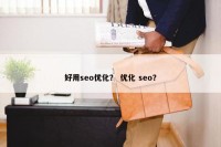 好用seo优化？ 优化 seo？