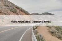 功能性网站开发经验（功能型网站有什么）
