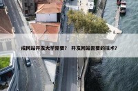 成网站开发大学需要？ 开发网站需要的技术？