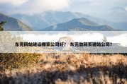 东莞网站建设哪家公司好？ 东莞做网页建站公司？