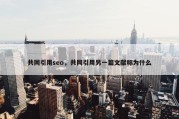 共同引用seo，共同引用另一篇文献称为什么
