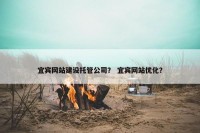 宜宾网站建设托管公司？ 宜宾网站优化？