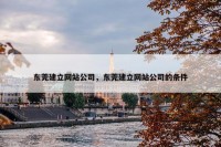 东莞建立网站公司，东莞建立网站公司的条件