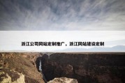 浙江公司网站定制推广，浙江网站建设定制