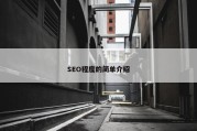 SEO程度的简单介绍