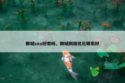 聊城seo好用吗，聊城网络优化哪家好