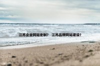江苏企业网站定制？ 江苏品牌网站建设？