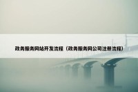 政务服务网站开发流程（政务服务网公司注册流程）