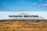 网站开发设计专业，网站设计与开发项目
