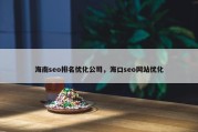 海南seo排名优化公司，海口seo网站优化