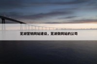 芜湖营销网站建设，芜湖做网站的公司