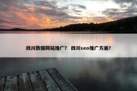 四川数据网站推广？ 四川seo推广方案？