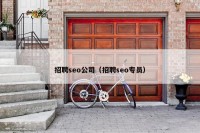 招聘seo公司（招聘seo专员）