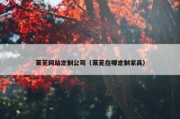 莱芜网站定制公司（莱芜在哪定制家具）