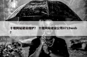 十堰网站建设维护？ 十堰网站建设公司0719web？
