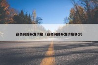 商务网站开发价格（商务网站开发价格多少）