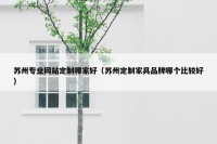 苏州专业网站定制哪家好（苏州定制家具品牌哪个比较好）