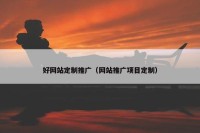 好网站定制推广（网站推广项目定制）