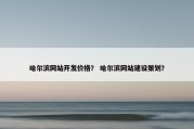哈尔滨网站开发价格？ 哈尔滨网站建设策划？