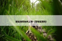 建站源码如何上传（发布站源码）