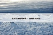 盘锦行业网站开发？ 盘锦本地网站？