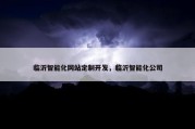 临沂智能化网站定制开发，临沂智能化公司
