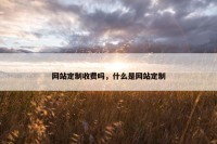 网站定制收费吗，什么是网站定制