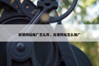 新建网站推广怎么弄，自建网站怎么推广