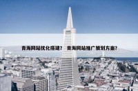 青海网站优化搭建？ 青海网站推广策划方案？