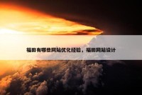 福田有哪些网站优化经验，福田网站设计
