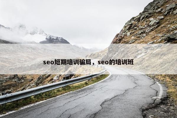 seo短期培训骗局，seo的培训班