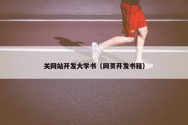 关网站开发大学书（网页开发书籍）