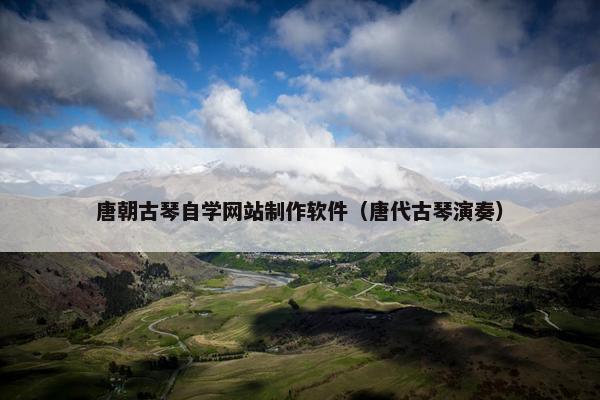唐朝古琴自学网站制作软件（唐代古琴演奏）