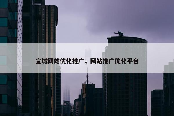 宣城网站优化推广，网站推广优化平台