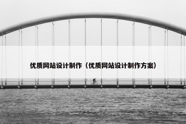 优质网站设计制作（优质网站设计制作方案）