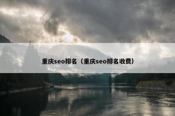 重庆seo排名（重庆seo排名收费）