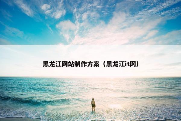黑龙江网站制作方案（黑龙江it网）