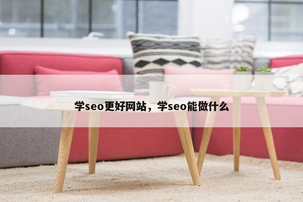 学seo更好网站，学seo能做什么