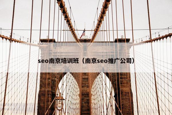 seo南京培训班（南京seo推广公司）