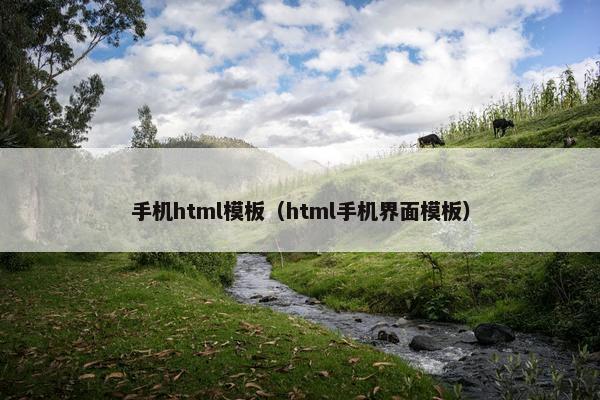 手机html模板（html手机界面模板）
