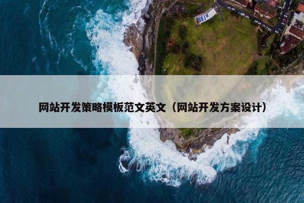网站开发策略模板范文英文（网站开发方案设计）