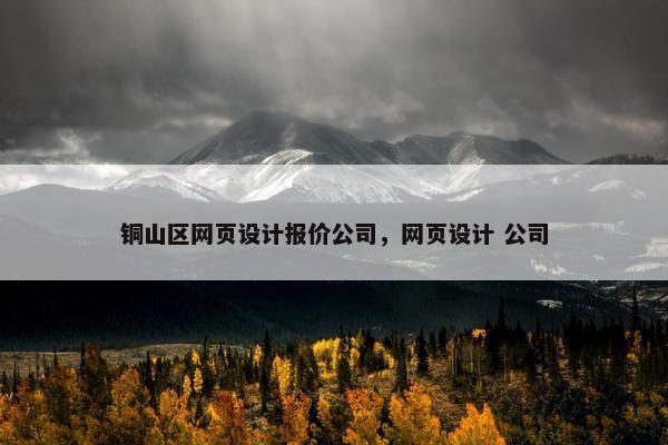 铜山区网页设计报价公司，网页设计 公司