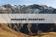 微信网站定制费用（微信定制开发报价）