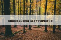南昌网站定制公司排名（南昌企业网站制作公司）