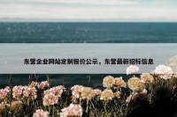 东营企业网站定制报价公示，东营最新招标信息