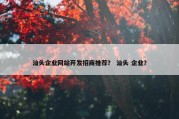 汕头企业网站开发招商推荐？ 汕头 企业？