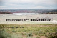 重庆比较好网站优化推广？ 重庆网站优化排名公司？