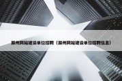 滁州网站建设单位招聘（滁州网站建设单位招聘信息）