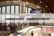 上海精英网页设计规划？ 上海精英网页设计规划公司？